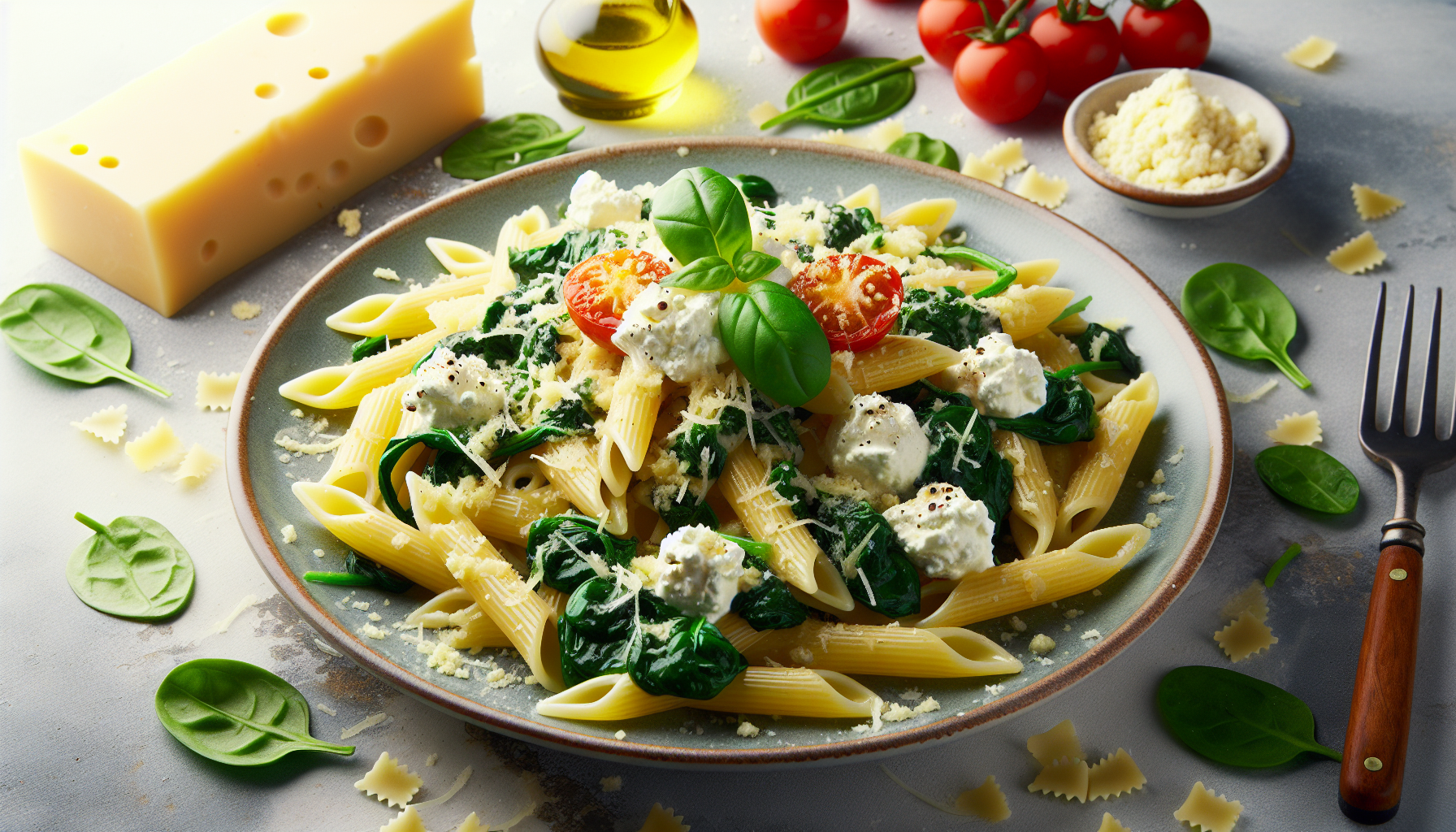 pasta ricotta e spinaci